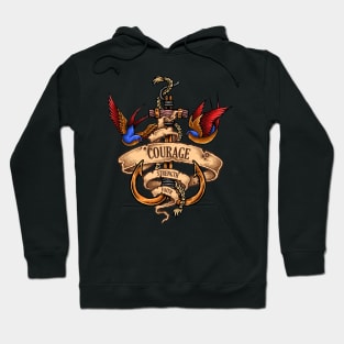 Courage strength faith Hoodie